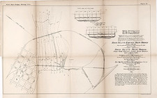1878 ROCK ISLAND RAILWAY - Draw Bridge Map MISSOURI ORIGINAL Davenport Iowa picture