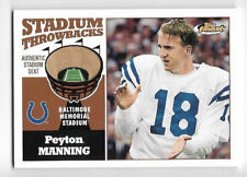 Peyton Manning 2001 Topps Finest Stadium Throwbacks Authentic Stadium Seat Colts picture