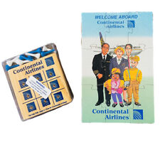 Vintage Continental Air Lines Welcome Aboard Puzzle and Game NEW Original pkg picture