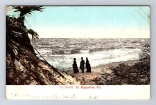 St Augustine FL-Florida, The Ocean, Antique, Vintage c1908 Postcard picture