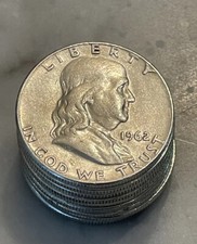 [Lot of 10] Franklin --Half  - 90% Siver -D0IIar Choose How Many Lots of 10 picture