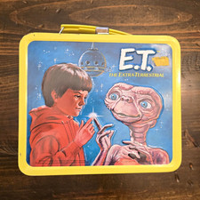 E.T. The Extra-Terrestrial Metal Lunchbox - Blue/Yellow Metal picture
