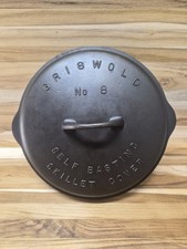 Griswold No. 8 Self-Basting Skillet Cover Lid 1048 Large Block Logo High Dome picture