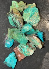 Natural Gem Hard Blue Diamond Turquoise 44 Grams Mixed Color Rough Hubei picture