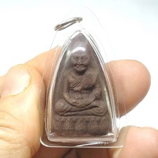 Thai Luang Phor Thuad Amulet Iron Ore Nam Phi Powder Blessed Thai Buddha Pendant picture