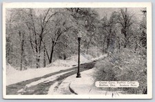 Vintage Ohio Postcard BLUFFTON College Crystal Curve 1947 RPPC picture