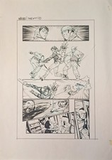 Mateus Santolouco Original Art Ninja Turtles Issue 45 Page 11 Casey Jones TMNT picture