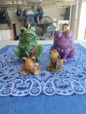 *LOT OF 4* Vintage Decrative Wax Frog Candles 1970s to 1980s see photos picture