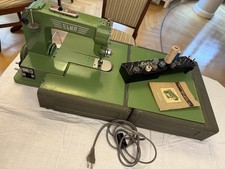 1951 ELNA 1 Grasshopper Sewing Machine Working Original Case Table Accessories picture