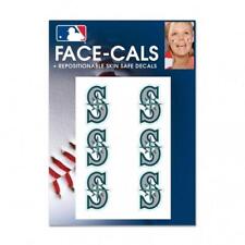 Seattle Mariners 6 Pack Tattoos Face Cals [NEW] MLB Fan Decal Sticker Party picture