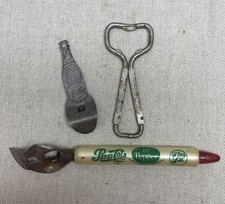 VTG Pepsi Cola Bottle Opener Lot 1940’s Double Dot 1960’s Patio Hendrix Bottling picture