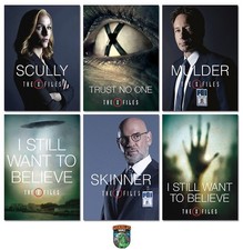 THE X-FILES Season 10 - 6 Card Promo Set - Fox Mulder Dana Scully Skinner picture