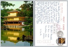 Continental Kyoto Japan Kinkaku-ji Golden Pavilion Temple Postcard picture