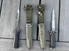 Post-WWII Korean War M5A1 M1 Garand Bayonet & USGI M8A1 Scabbard MILPAR Used picture