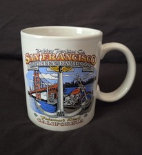VINTAGE 1990's Harley-Davidson San Francisco Dudley Perkins Co. Coffee Mug CLEAN picture