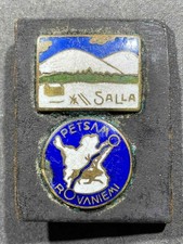 WW2 WWII Finnish Finland Army Military Lappland Front Traveling Badges Pins picture