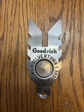 Goodrich Silvertown Safety League License Plate Topper Vintage picture