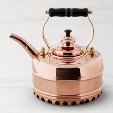 Simplex Buckingham No 1 Copper Rapid Boil Whistling Tea Kettle 1.75 Qt picture