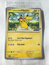 Pokemon Run Pikachu PROMO Card MEP-131 English Stamped  picture