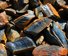 Blue Tiger's Eye - Rough Rocks for Tumbling - Bulk Wholesale options picture