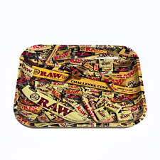 RARE LARGE RAW Rolling Papers Tray - Metal 11x14 (RAW Mixed items Theme) picture