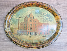 Antique Ruhstaller Lager Gilt Edge Steam Beer Sacramento Tin Tray Pre Pro 16x13 picture