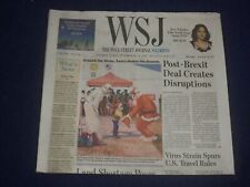 2020 DEC 26-27 THE WALL STREET JOURNAL - POST-BREXIT DEAL CREATES DISRUPTIONS picture