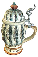 Unique Figural Lidded Beer Stein Fish Cat Monkey picture