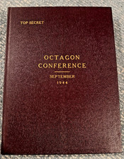 *ORIGINAL* 1944 WWII OCTAGON Quebec TOP SECRET D-Day OVERLORD CCS Copy 55 picture