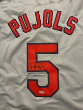 Albert Pujols Autographed St. Louis Cardinals Signed Custom Jersey Steiner picture