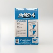 50 Mylites 4 Mil Mylar Comic Book Bags Silver/Golden Age 7 3/4 x 10 1/2 E Gerber picture