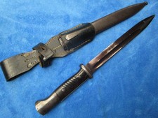ORIGINAL WW2 GERMAN ASW 1941 BAYONET AND SCABBARD WITH FROG MATCHING NUMBERS picture
