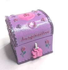 Vtg Claire’s Y2K Trinket Box Imagination Purple Treasure Boxes 2000’s picture