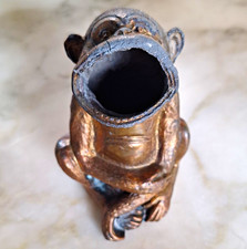 VTG Antique Jennings Brothers Bronze Monkey Cigar Rest Ashtray Figurine JB 1979 picture