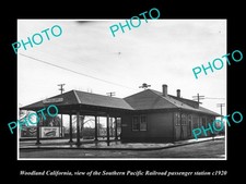 Woodland California The Sp Railroad Depot c1920 Large Historic Old Photo picture