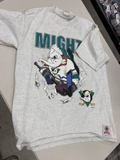Vintage Mighty Ducks of Anaheim Wild Wing T-Shirt Nutmeg Mills Made USA XL picture