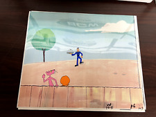 Pink Panther Original Production Art Cartoon Cell Cel Hand Painted, HUGE SALE picture