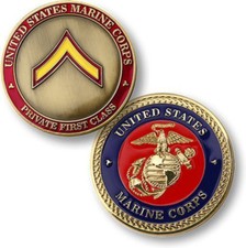 NEW U.S. Marine Corps Private First Class Challenge Coin picture