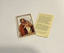 Novena To ST JOSEPH Prayer Card- Holy Card picture