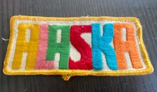 Alaska Vintage 1970’s/80’s Embroidered Collectible Travel Patch picture