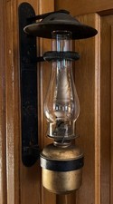 Antique Dressel Caboose Wall Mount Oil Burning Lantern picture