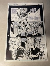 SCARE TACTICS #11 original comic art 1998 TEAM SEARCHES GOTHAM CITY SLITHER DC picture