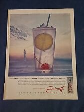 SMIRNOFF Vodka - Vintage 1962 Magazine Ad Alcohol picture
