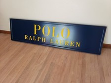  Polo RALPH LAUREN Wooden Retail Display Advertising Sign  picture