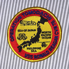Operation Tomodachi US Navy USS Ronald Reagan CVN-76 Militaria Patch picture
