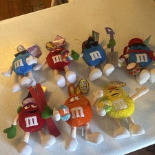 Lot of 7 VTG Plush M&M's Easter Christmas Figurine Stuffed Brand New With Tags picture