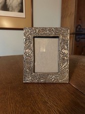 Ornate Vintage Brass Floral Picture Frame picture