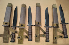 Vintage OKC-3S Combat Knife Bayont Genuine USMC + Scabbard Ontario Knife Co USA picture