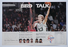 Larry Bird Boston Celtics Rare Fantastic VTG Regional 1981 Print Original Ad 2pg picture