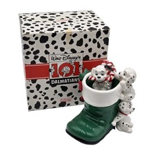 Schmid Walt Disney 101 Dalmatians Christmas Boot Musical Figurine in Box - EX picture